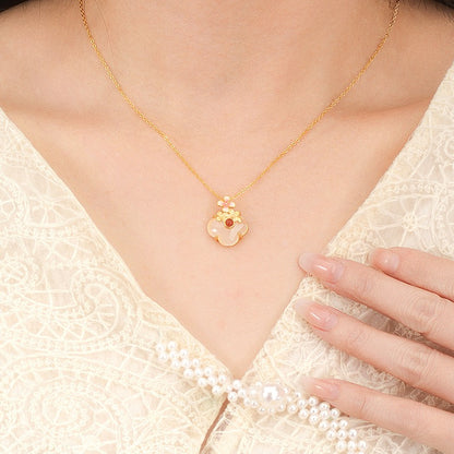 Twelve Flower Goddesses Jade & Agate Necklace