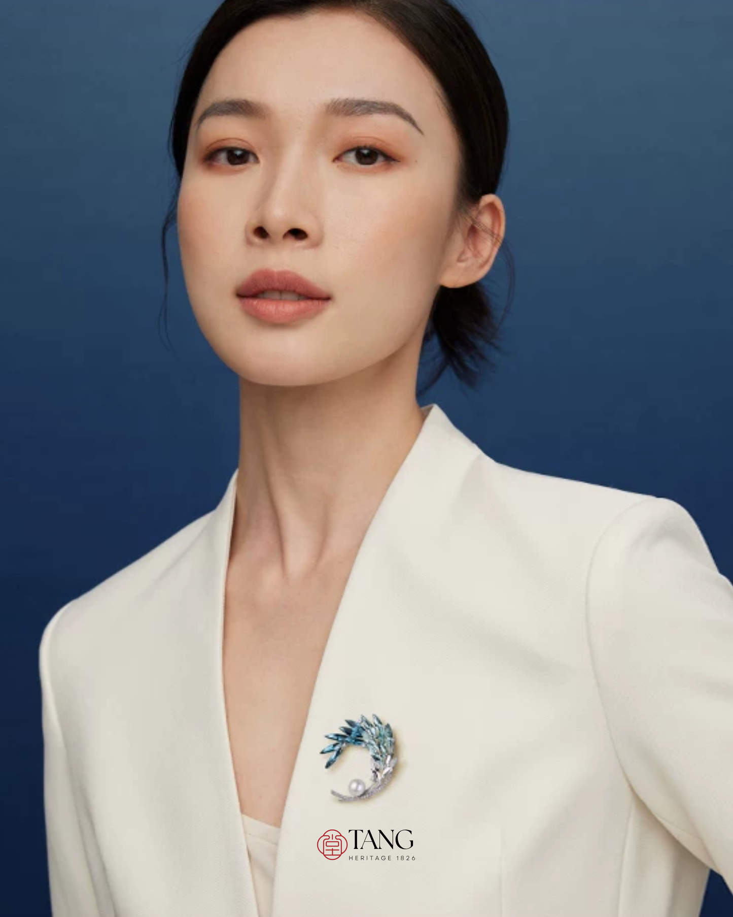 Moonlit Wave Brooch