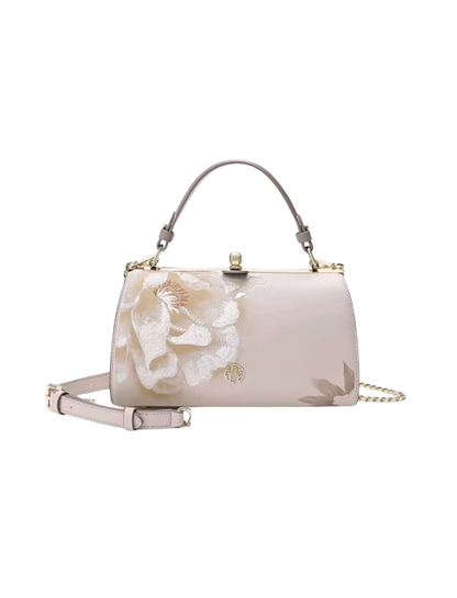 Tang Imperial 23 Embroidered Peony Bloom Clutch