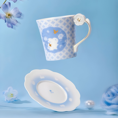 Jade Rabbit Cup & Saucer Set