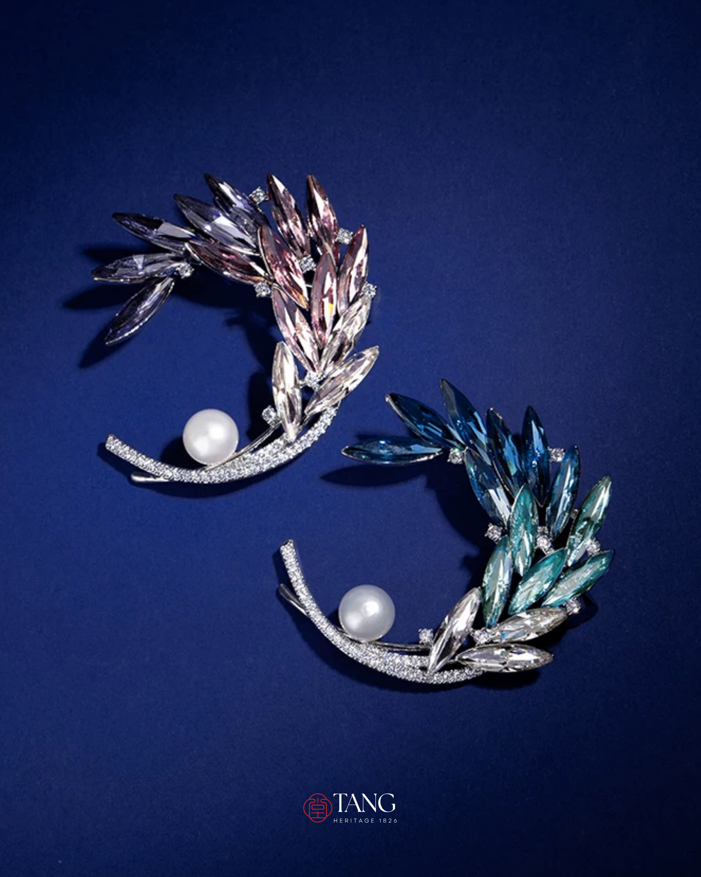 Moonlit Wave Brooch