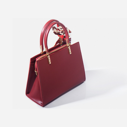 Tang Red 27 Velvet Rose Tote