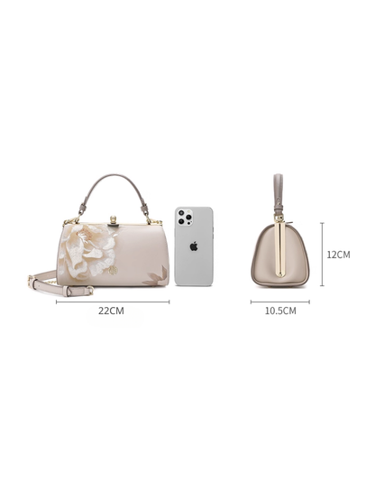Tang Imperial 23 Embroidered Peony Bloom Clutch