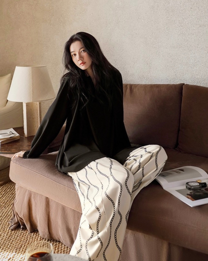 Zhī Pajamas Set (Long-Sleeve & Pants)