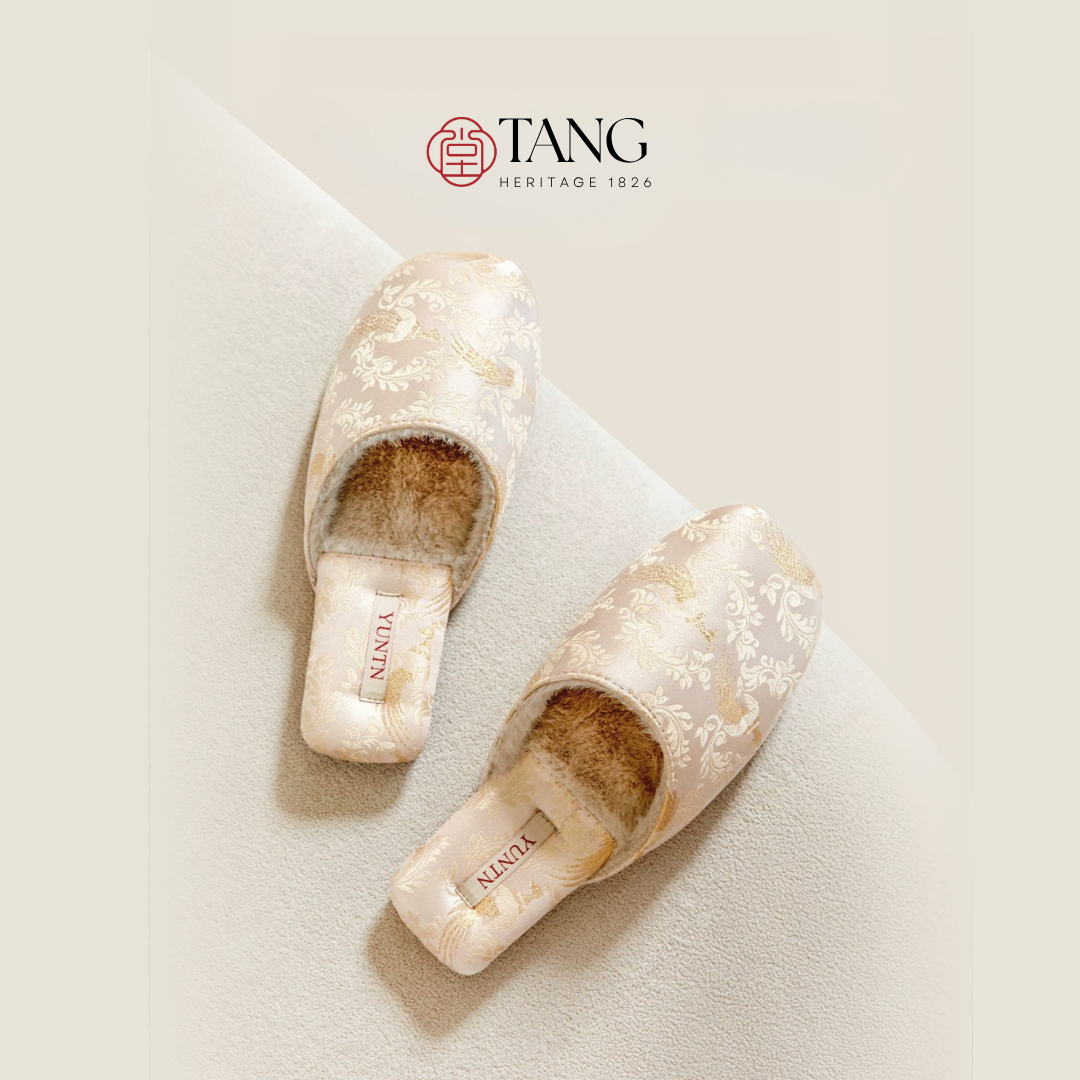 Jade Peacock Luxury Satin Women Indoor Slipper