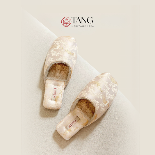 Jade Peacock Luxury Satin Women Indoor Slipper