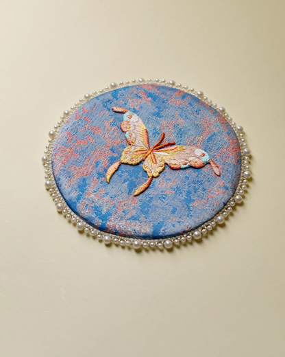 Dreamwing Pearl Brocade Coaster Set