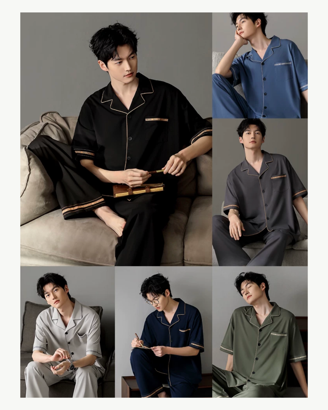 Yǐn Pajamas Set (Short Sleeve & Pants)
