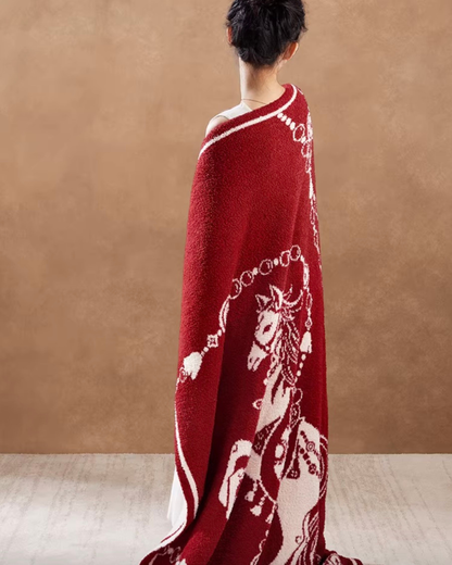 Thousand Gold Horse Fur Blanket