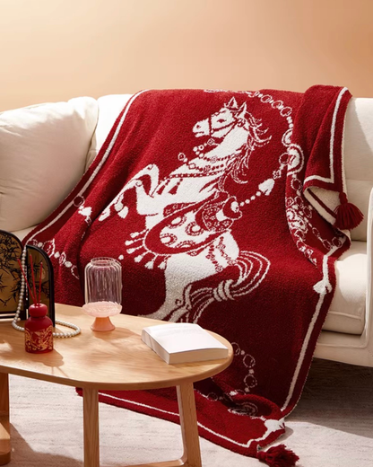 Thousand Gold Horse Fur Blanket