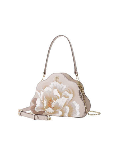 Tang Imperial 25 Embroidered Peony Bloom Shoulder Bag