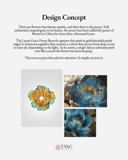 Lunar Grace Peony Brooch