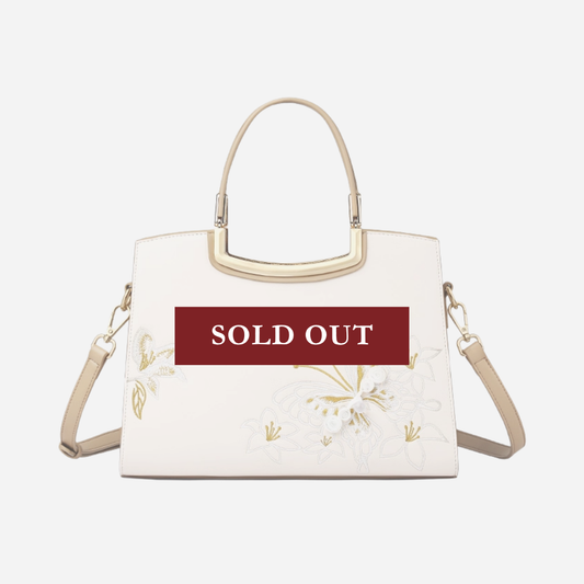 Tang Red 29 Butterfly Embroidered Tote