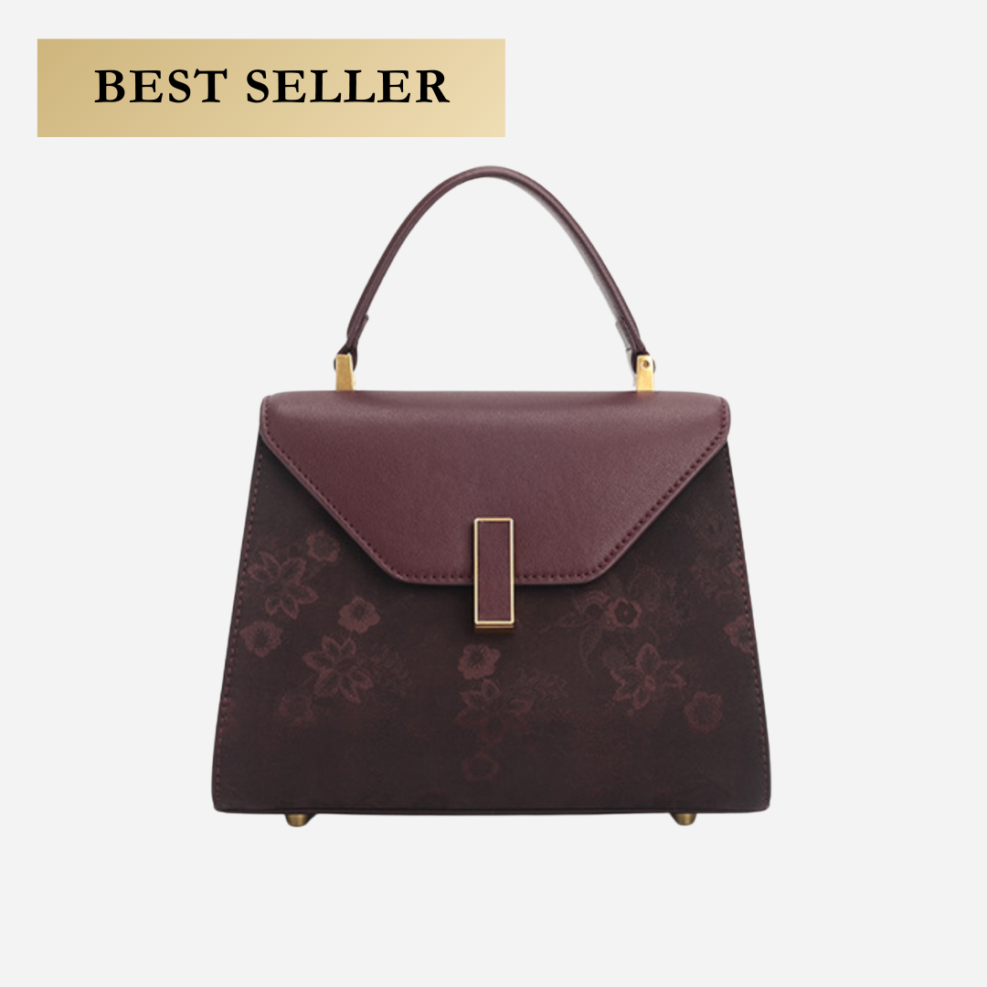 Tang Imperial 27 Cloud Silk Peony Top-Handle Bag