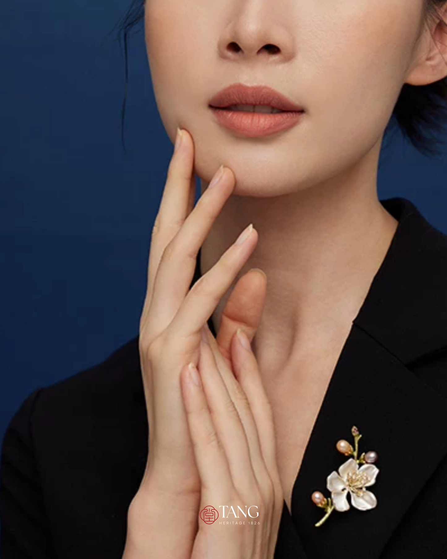 Ivory Magnolia Brooch