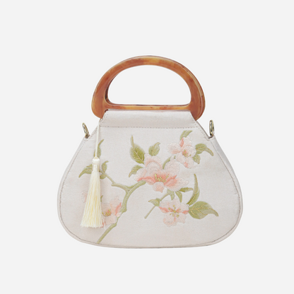 Tang Bloom Magnolia Top-Handle Bag