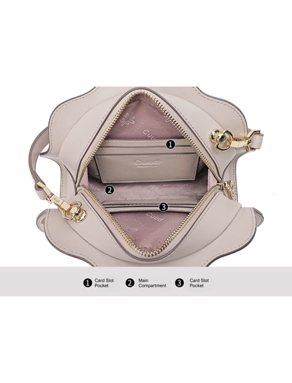 Tang Imperial 25 Embroidered Peony Bloom Shoulder Bag