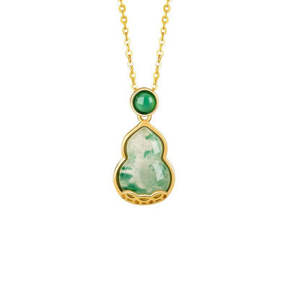 Mountain Mist African Jade Lucky Gourd Earrings