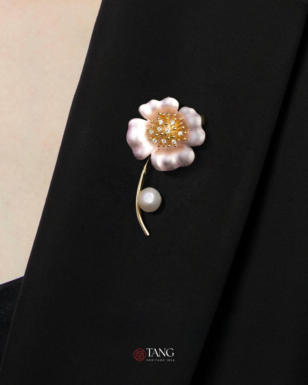 Spring Whisper Cherry Blossom Brooch