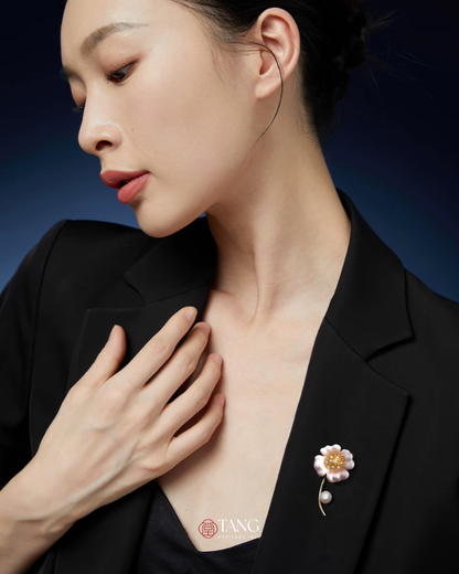 Spring Whisper Cherry Blossom Brooch