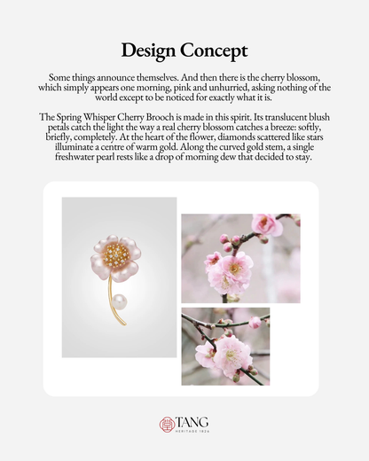 Spring Whisper Cherry Blossom Brooch