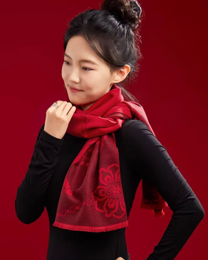 Red Horse Year Scarf Gift Set