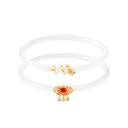 Imperial Ruyi Jade Duo Bangles