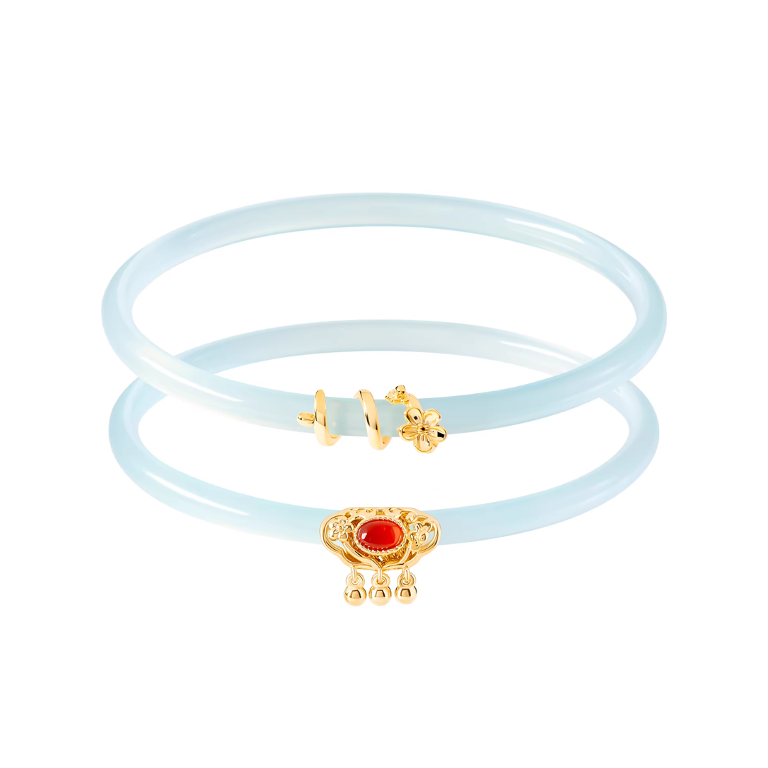 Imperial Ruyi Jade Duo Bangles