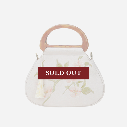 Tang Bloom Magnolia Top-Handle Bag