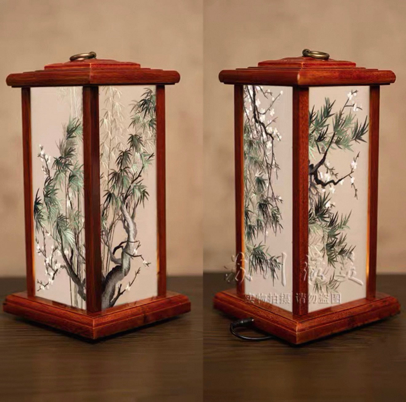 Su Embroidery Palace Silk Lamp