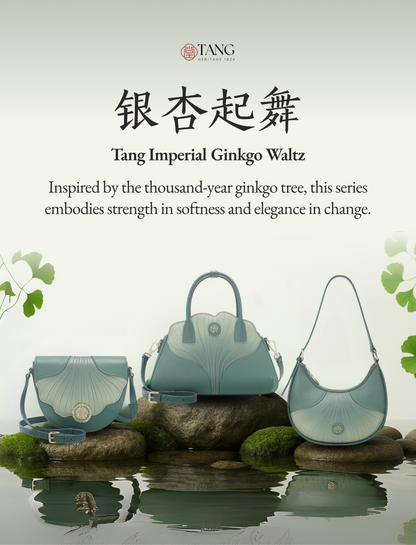 Tang Imperial 25 Embroidered Ginkgo Waltz Shoulder Bag
