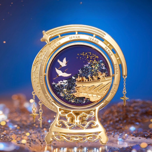 Celestial Crane Fridge Magnet