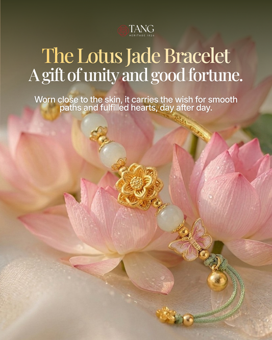 Benelore Lotus Jade Bracelet