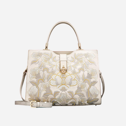 Tang Imperial 30 Embroidered Blossoms Tote