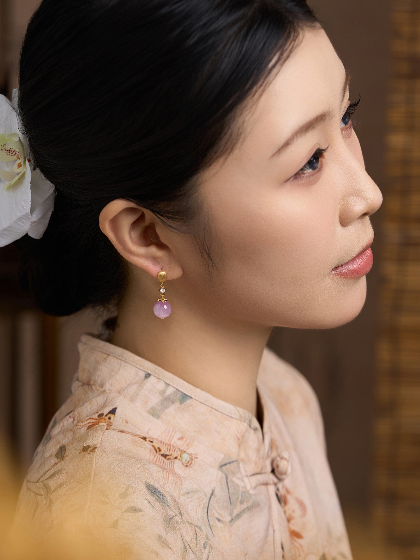 Lilianne Kunzite Drop Earrings