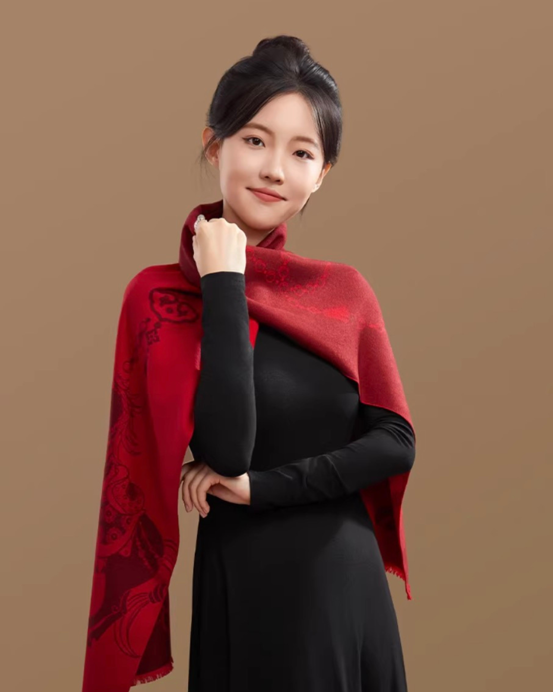 Red Horse Year Scarf Gift Set