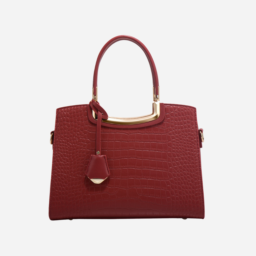 Tang Red 29 Crocodile-Embossed Tote III