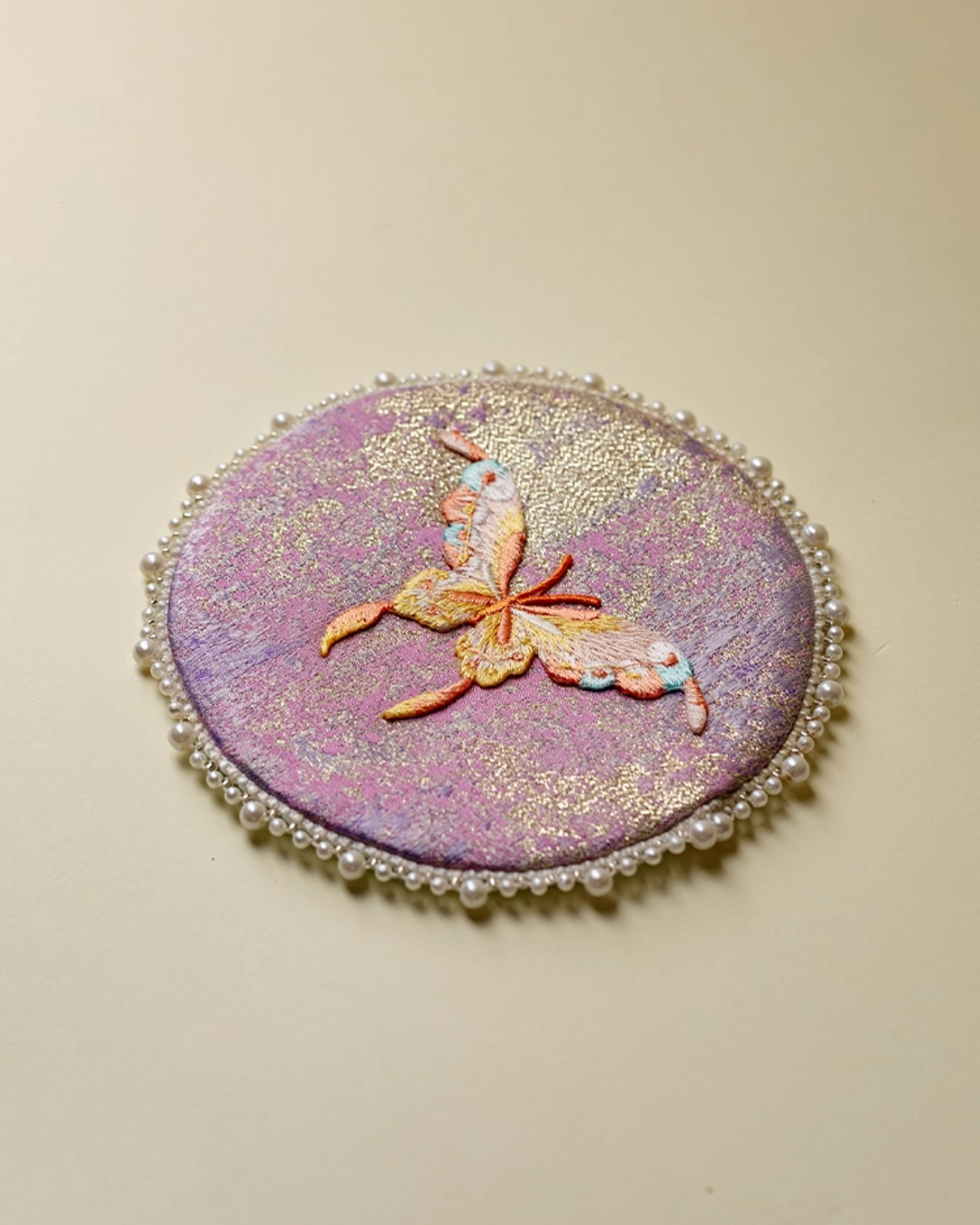Dreamwing Pearl Brocade Coaster Set