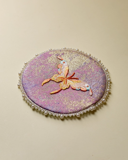 Dreamwing Pearl Brocade Coaster Set
