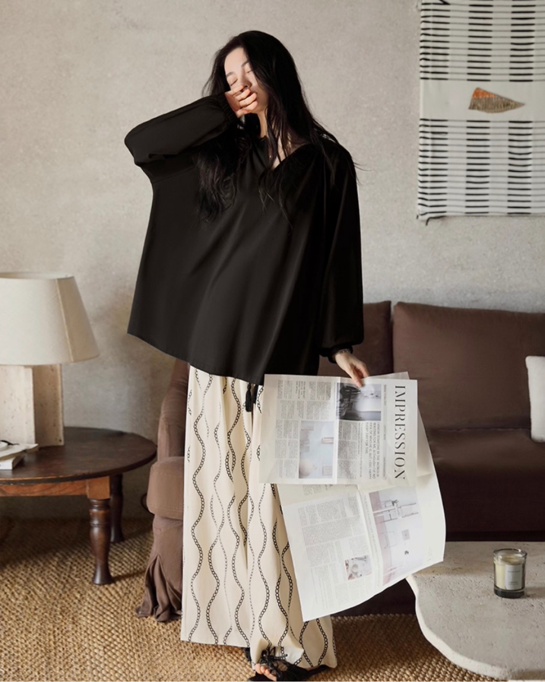 Zhī Pajamas Set (Long-Sleeve & Pants)