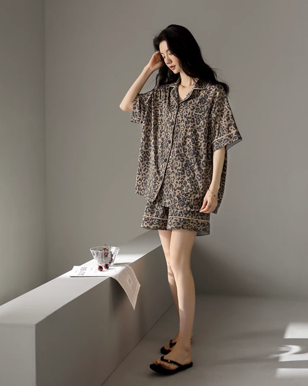 Yě Pajamas Set (Short Sleeve & Shorts)