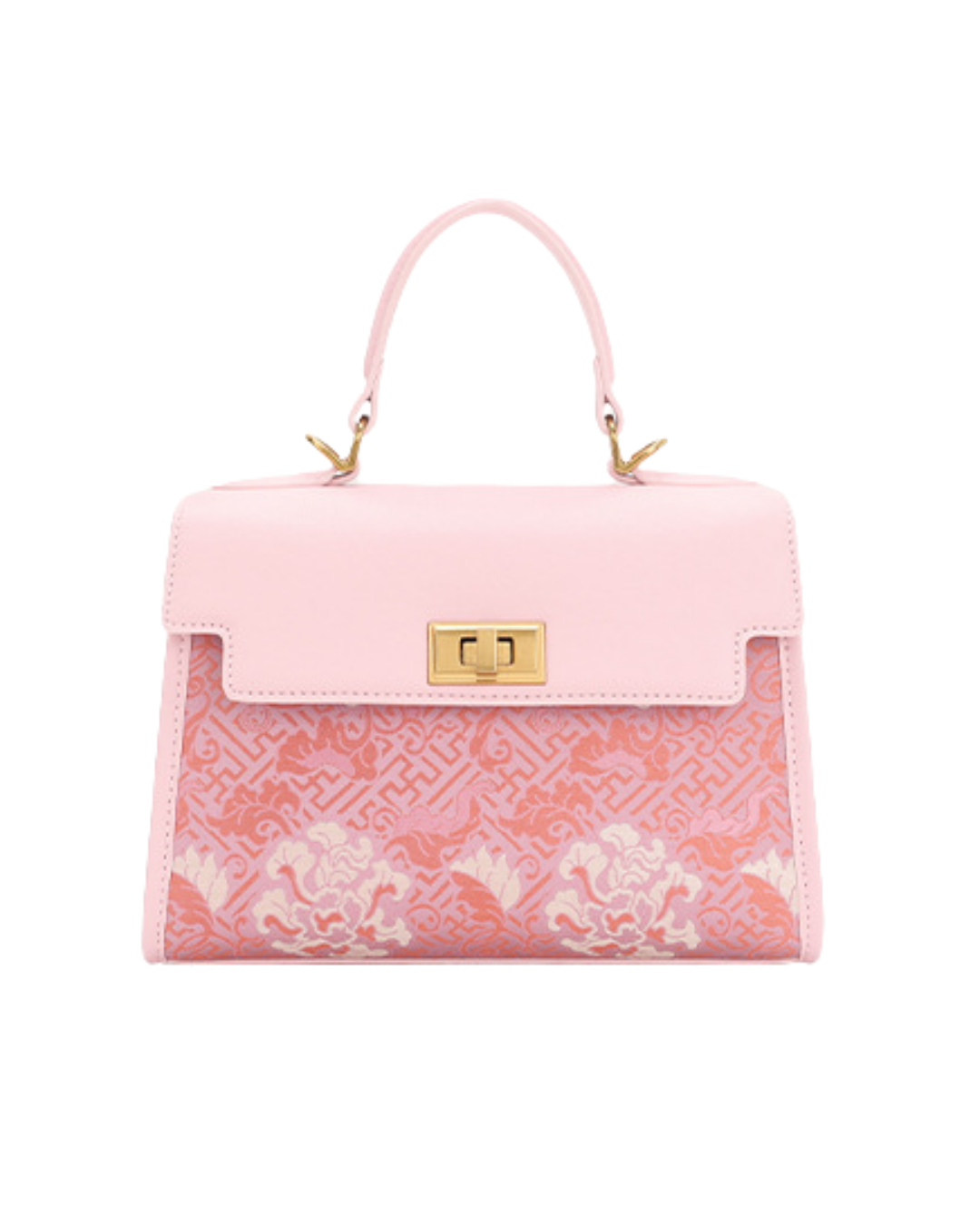 Tang Red 29 Pink Song Brocade Tote