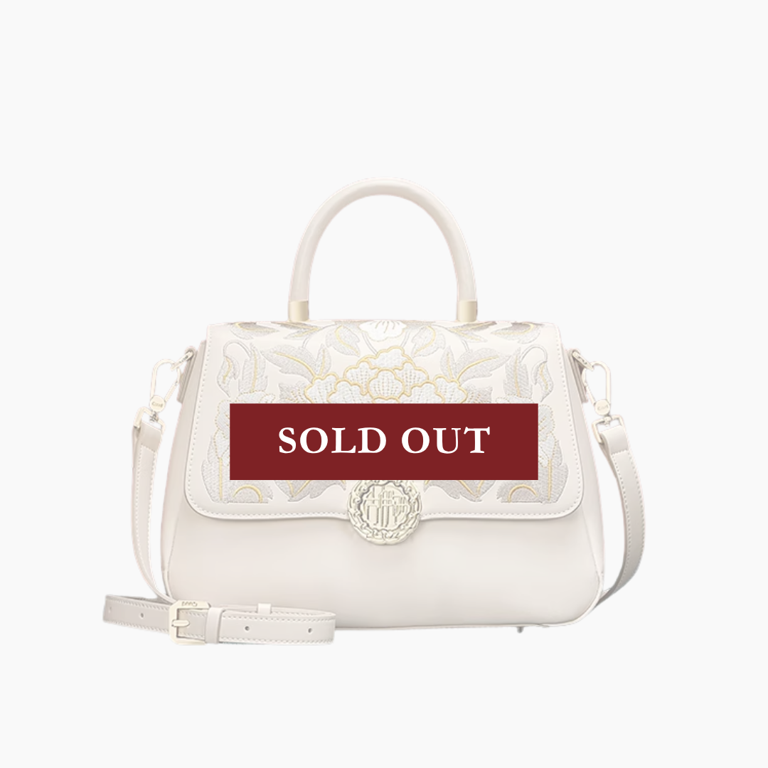 Tang Imperial 25 Embroidered Blossoms Tote