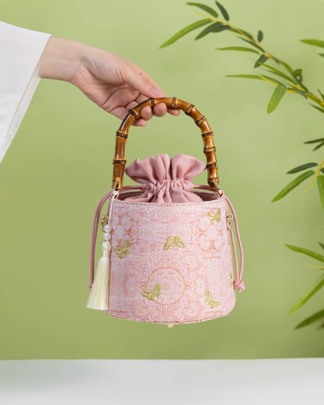 Tang Bloom Garden Bucket Bag