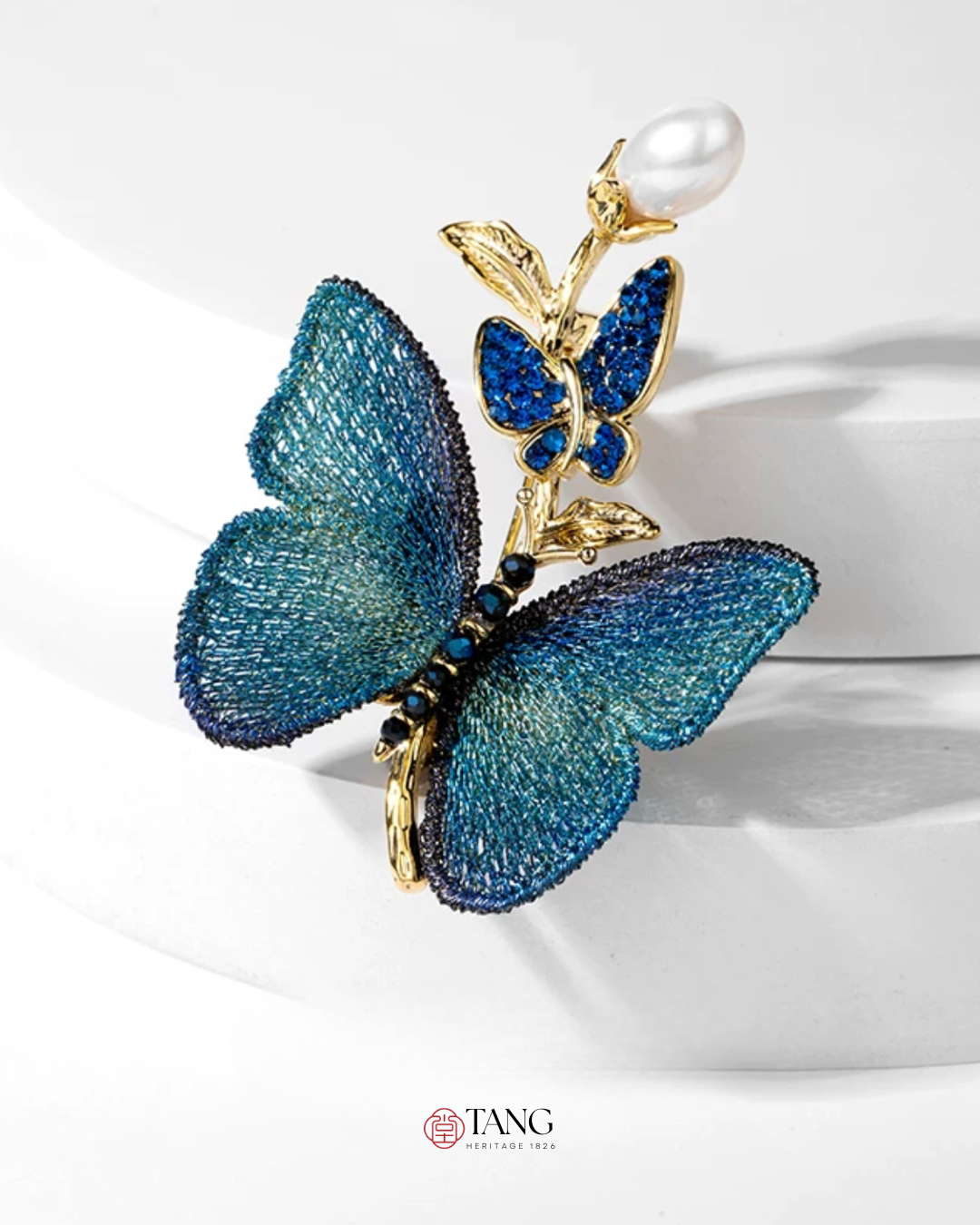 Teal Reverie Butterfly Brooch
