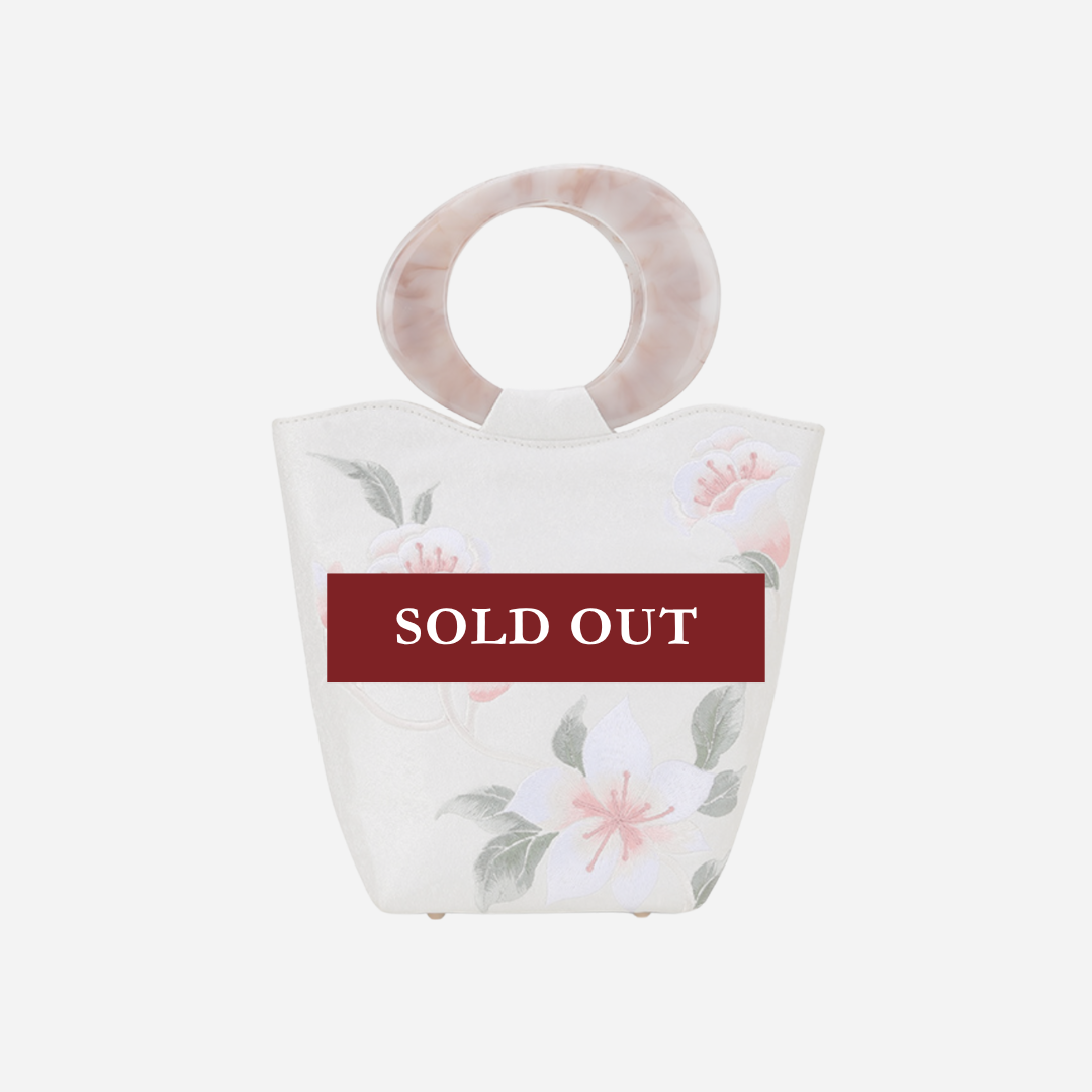 Tang Bloom Peach Blossom Top-Handle Bag