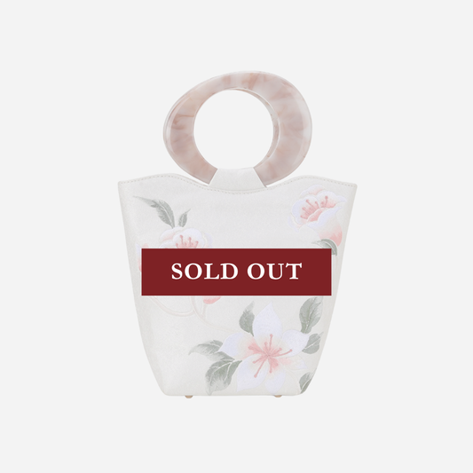 Tang Bloom Peach Blossom Top-Handle Bag