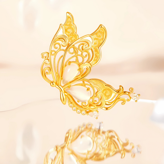 Radiant Wings Butterfly Brooch Gift Set