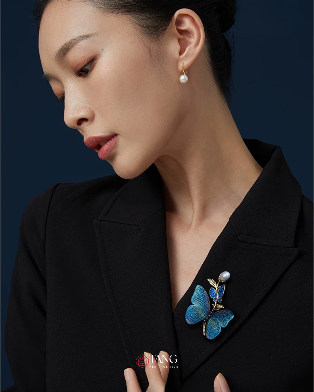 Teal Reverie Butterfly Brooch