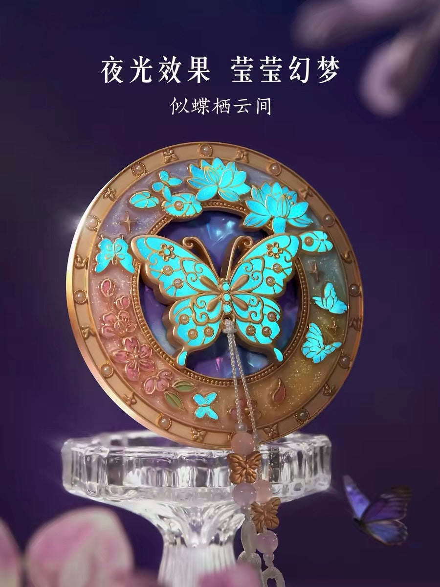 Butterfly Dream Among Flowers Mirror